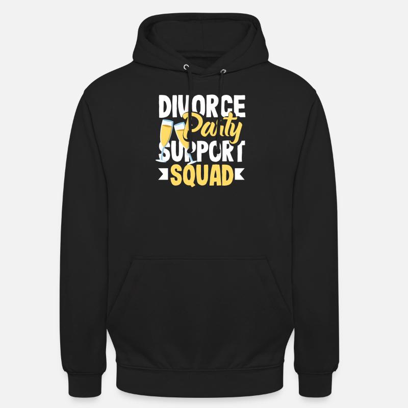 Scheidungspartei Unterstützungskommando Scheidung - Unisex Hoodie - Schwarz