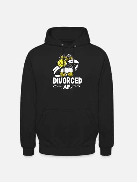 Divorced Bold Statement Scheidung - Unisex Hoodie - Schwarz
