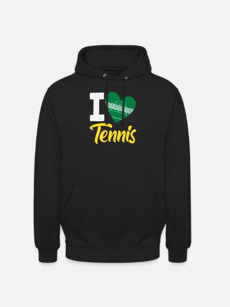 I Love Tennis Player Heart - Unisex Hoodie - black