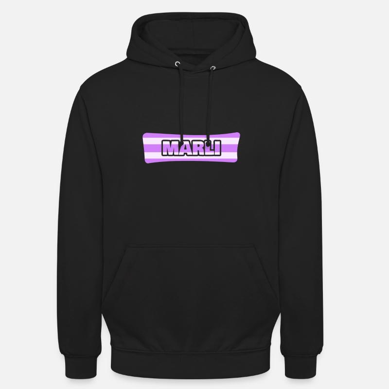Marli comme mariage - Sweat-shirt à capuche unisexe - noir