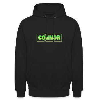 Connor as a gift idea - Unisex Hoodie - black - Front - Alina (178cm) & Michal (187cm)