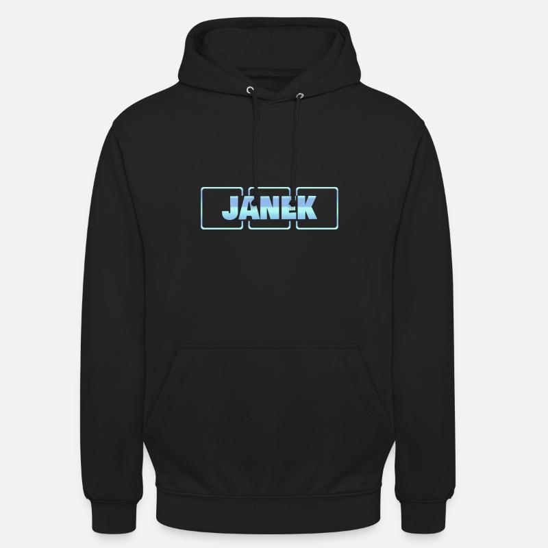 Janek - Sweat-shirt à capuche unisexe - noir