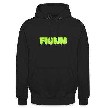 Fionn Fionn - Sweat-shirt à capuche unisexe - noir - Devant - Alina (178cm) & Michal (187cm)
