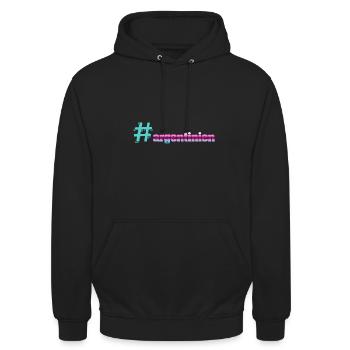 Argentina Argentinien - Unisex Hoodie - Schwarz - Vorne - Alina (178cm) & Michal (187cm)