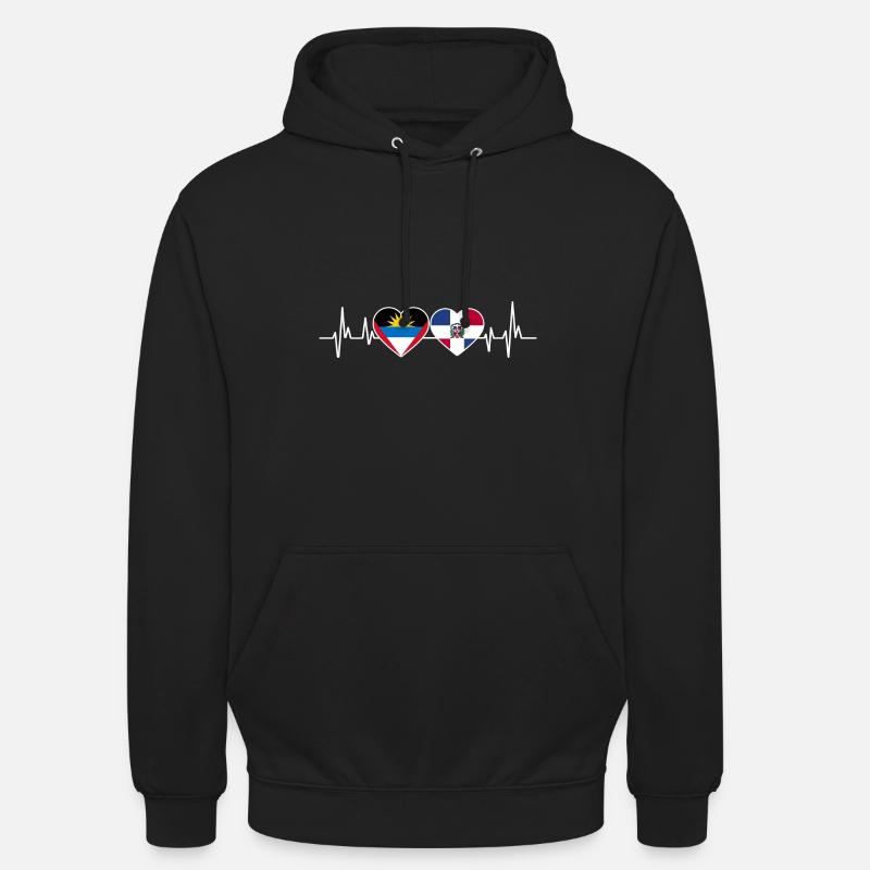 Drapeau d’Antigua-et-Barbuda - Sweat-shirt à capuche unisexe - noir