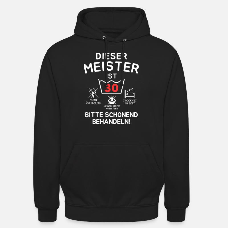 Ce maître a 30 ans. - Sweat-shirt à capuche unisexe - noir