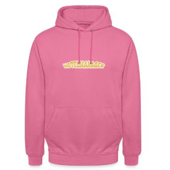 Job Hotel Manager - Unisex Hoodie - pink - Front - Alina (178cm) & Michal (187cm)