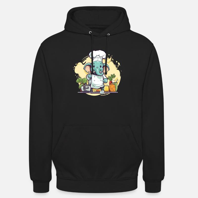 Cuisinier d’éléphant - Sweat-shirt à capuche unisexe - undefined