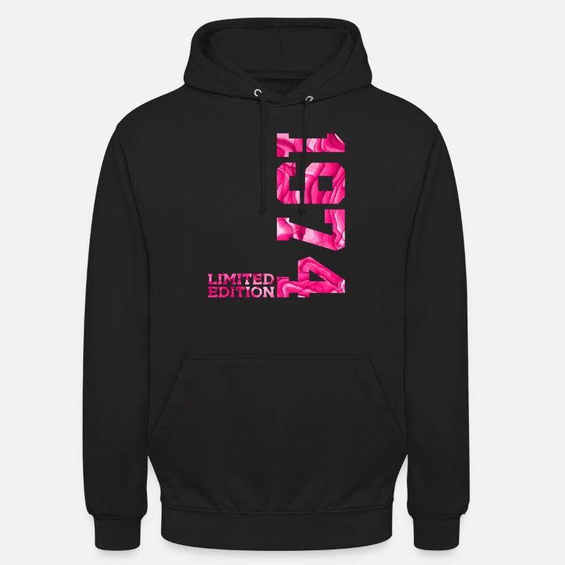 52E ANNIVERSAIRE ÉDITION LIMITÉE ROSE 1974 - Sweat-shirt à capuche unisexe - noir