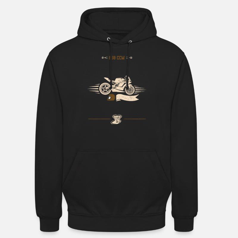 650 ccm - Motorcycle - Unisex Hoodie - Schwarz