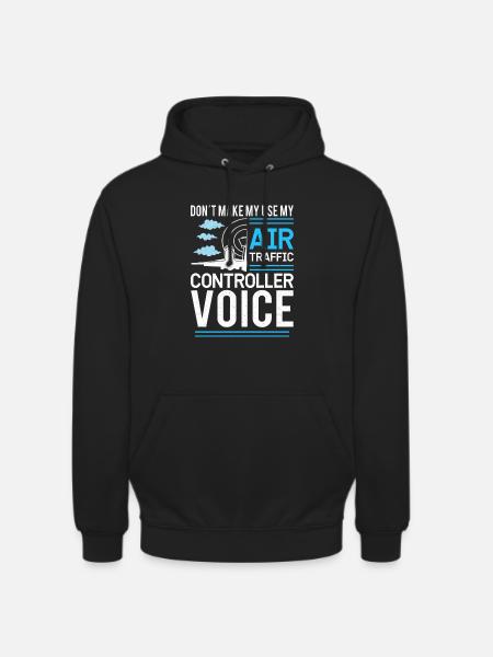 Air Traffic Controller Flight Service - Unisex Hoodie - black