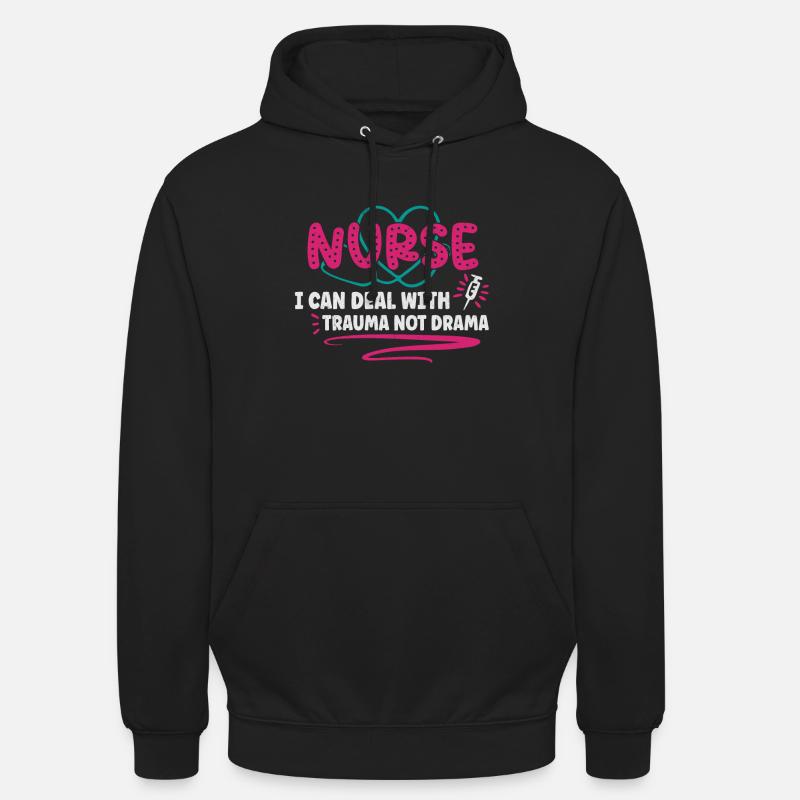 Infirmière Infirmière Infirmière Clinique Paramédicale - Sweat-shirt à capuche unisexe - noir