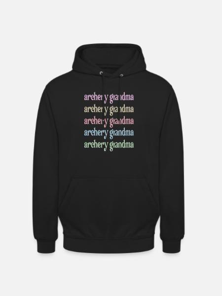 Bogenschießen-Oma Von Bogenschützen Großmutter - Unisex Hoodie - Schwarz