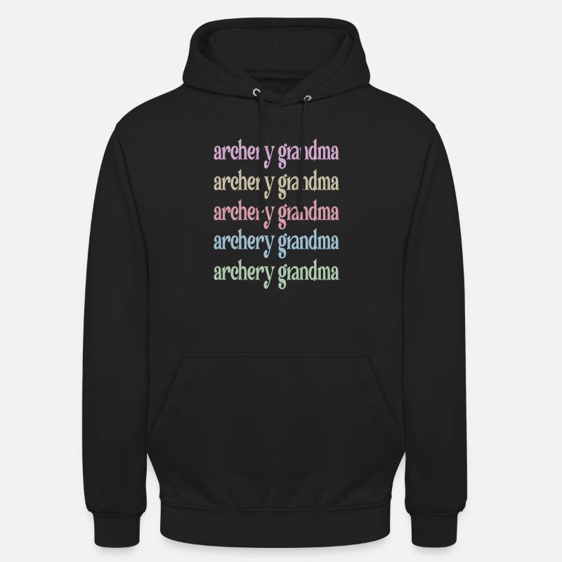 Bogenschießen-Oma Von Bogenschützen Großmutter - Unisex Hoodie - Schwarz