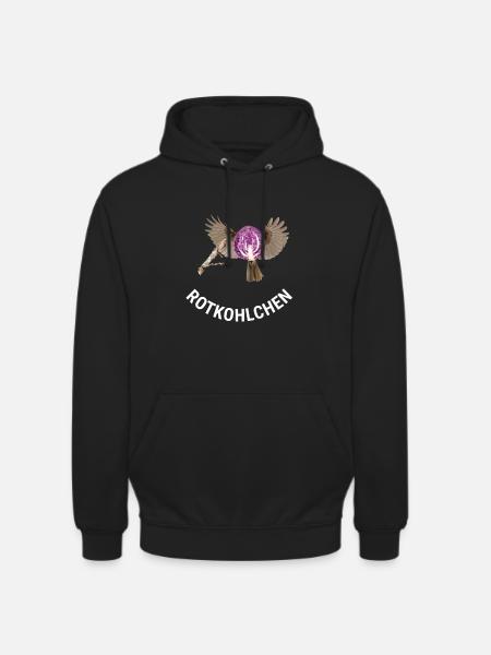 Rotkohlchen Meme Vogel Rotkelhlchen - Unisex Hoodie - Schwarz