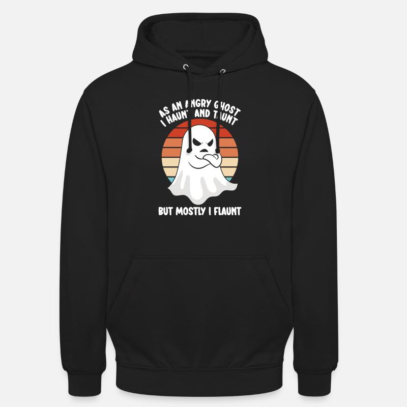 Ghostbusters Funny Ghost Angry Ghost - Unisex Hoodie - black