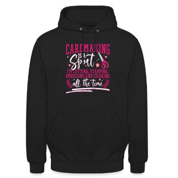 Cardmaker Scrapbooking-kartenherstellungssets Für - Unisex Hoodie - Schwarz - Vorne - Alina (178cm) & Michal (187cm)