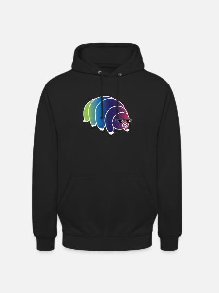 Cool Tardigrade Rainbow - Unisex Hoodie - black