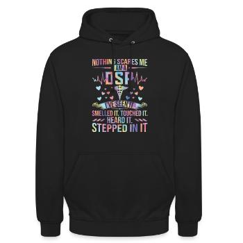 DSP Direct support Professional DSP Nurse - Unisex Hoodie - Schwarz - Vorne - Alina (178cm) & Michal (187cm)
