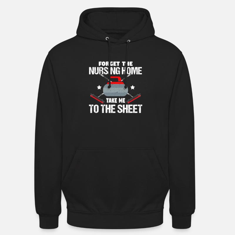 Curling Curler - Sweat-shirt à capuche unisexe - noir