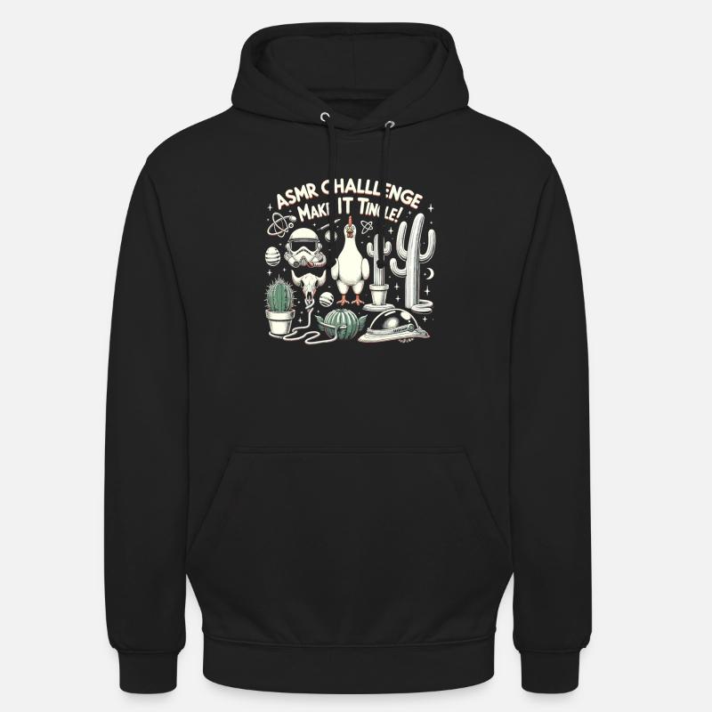 Asmr Whispering Asmr Enthusiast Mindfulness - Unisex Hoodie - Schwarz