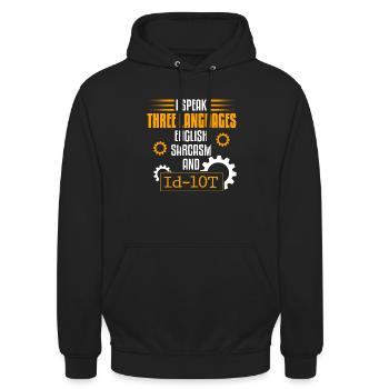 Help Desk Tech Support - Unisex Hoodie - black - Front - Alina (178cm) & Michal (187cm)