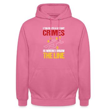 Crime scene investigator - Unisex Hoodie - Pink - Vorne - Alina (178cm) & Michal (187cm)