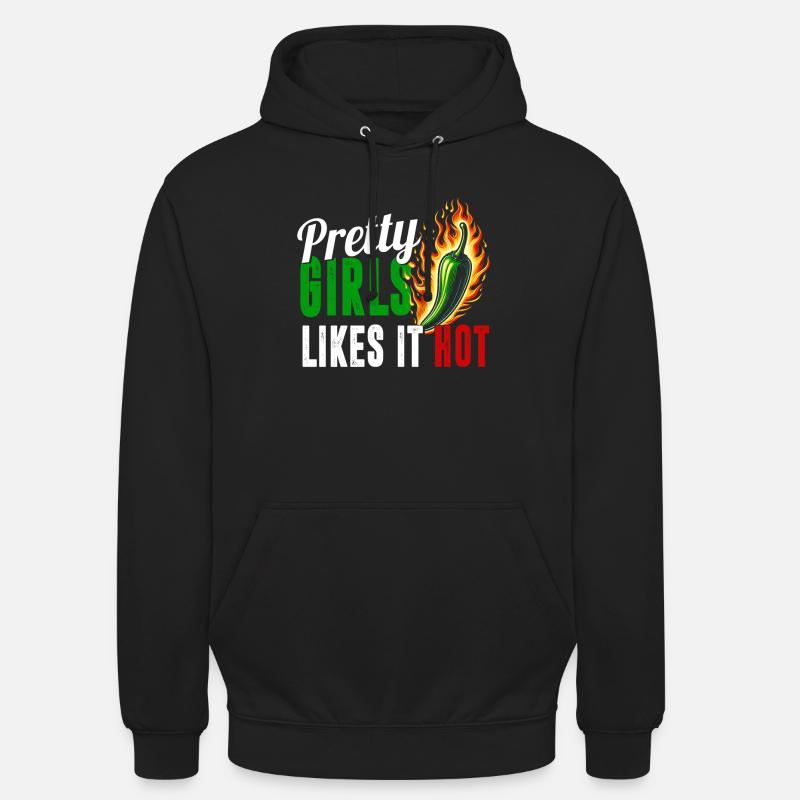 Piment mexicain Jalapeño - Sweat-shirt à capuche unisexe - noir