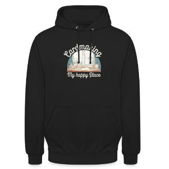 Cardmaker Scrapbooking-kartenherstellungssets Für - Unisex Hoodie - Schwarz - Vorne - Alina (178cm) & Michal (187cm)