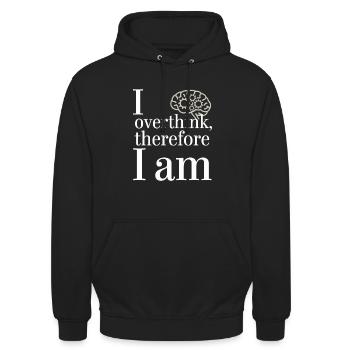 Introversion Style alternatif Émotionnel - Sweat-shirt à capuche unisexe - noir - Devant - Alina (178cm) & Michal (187cm)