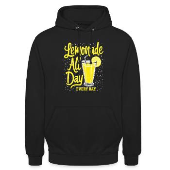 Refreshing Lemonade Vibes: Perfect for Lemonade - Unisex Hoodie - black - Front - Alina (178cm) & Michal (187cm)