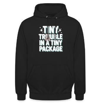 Propriétaire de furet, Amateur de furets, Bonbons - Sweat-shirt à capuche unisexe - noir - Devant - Alina (178cm) & Michal (187cm)