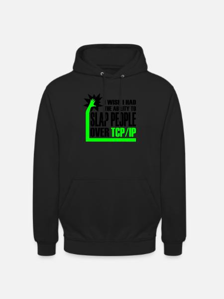 slap_over_tcp_ip - Unisex Hoodie - black