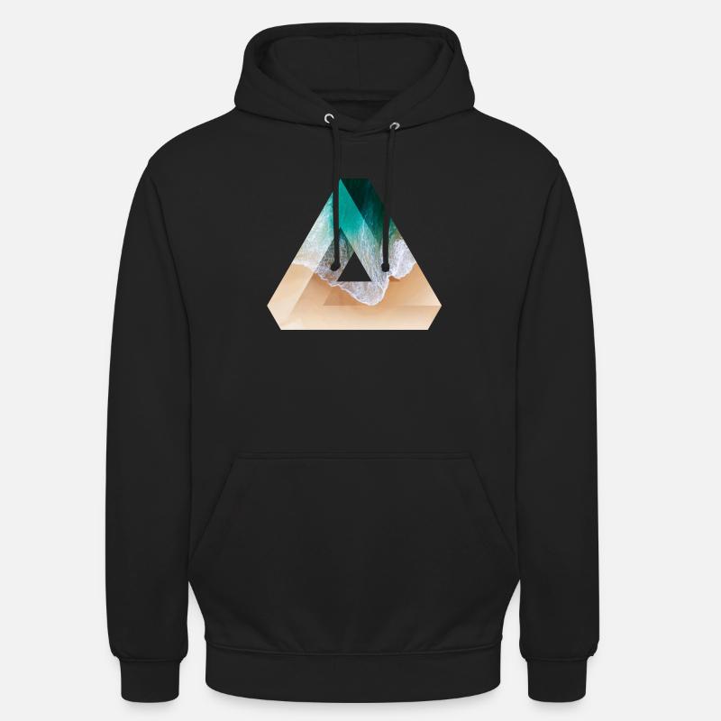 Triangle de Penrose - Sweat-shirt à capuche unisexe - noir
