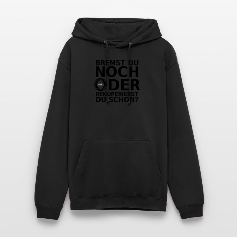 BREMST DU NOCH ODER REKUPERIERST DU SCHON? Elektro Unisex Hoodie