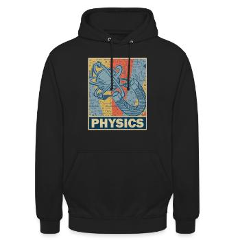 physics - Unisex Hoodie - black - Front - Alina (178cm) & Michal (187cm)