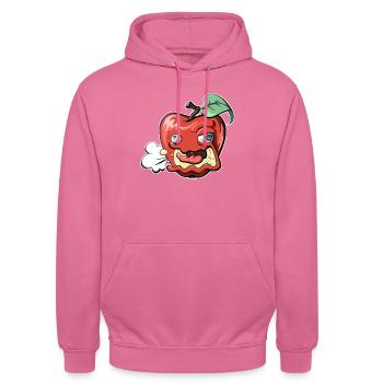 Apple - Unisex Hoodie - pink - Front - Alina (178cm) & Michal (187cm)