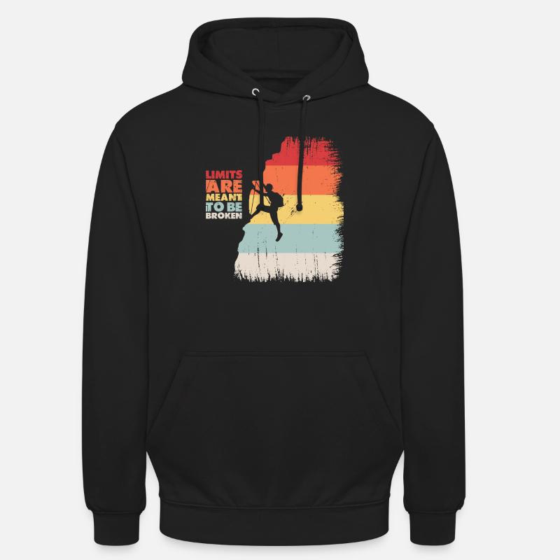 Klettern - Unisex Hoodie - Schwarz