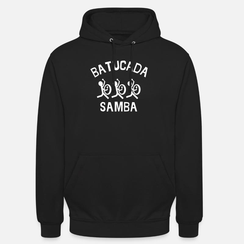 batucada, samba, rio, percussion - Sweat-shirt à capuche unisexe - noir