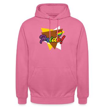 Gay Pride - Unisex Hoodie - Pink - Vorne - Alina (178cm) & Michal (187cm)