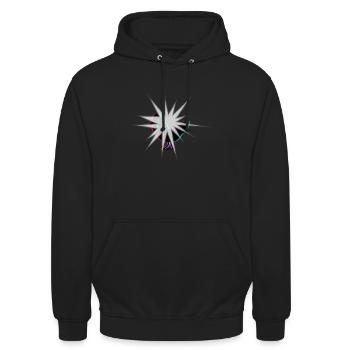 KENNR1CH POULET FLASH MERCH - Sweat-shirt à capuche unisexe - noir - Devant - Alina (178cm) & Michal (187cm)