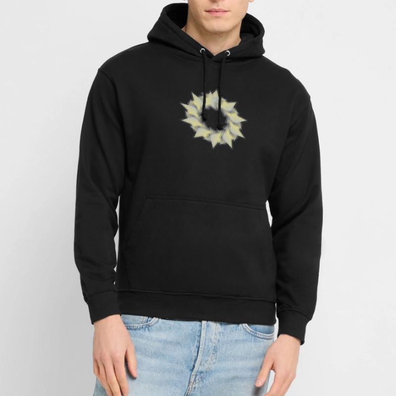 Pattern Star Circle effect Unisex Hoodie