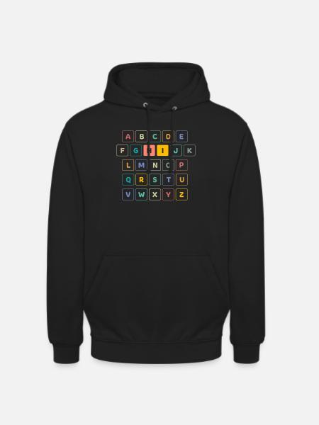 ABC Bunt HI - Kindergarten Preschool School - Unisex Hoodie - black