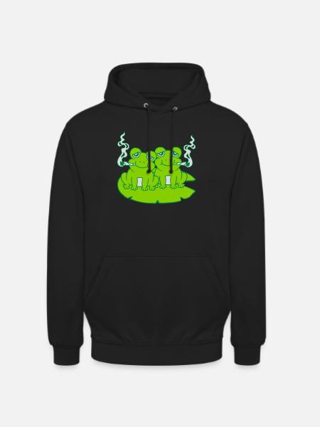 2 Stoner Friends Frogs - Unisex Hoodie - black