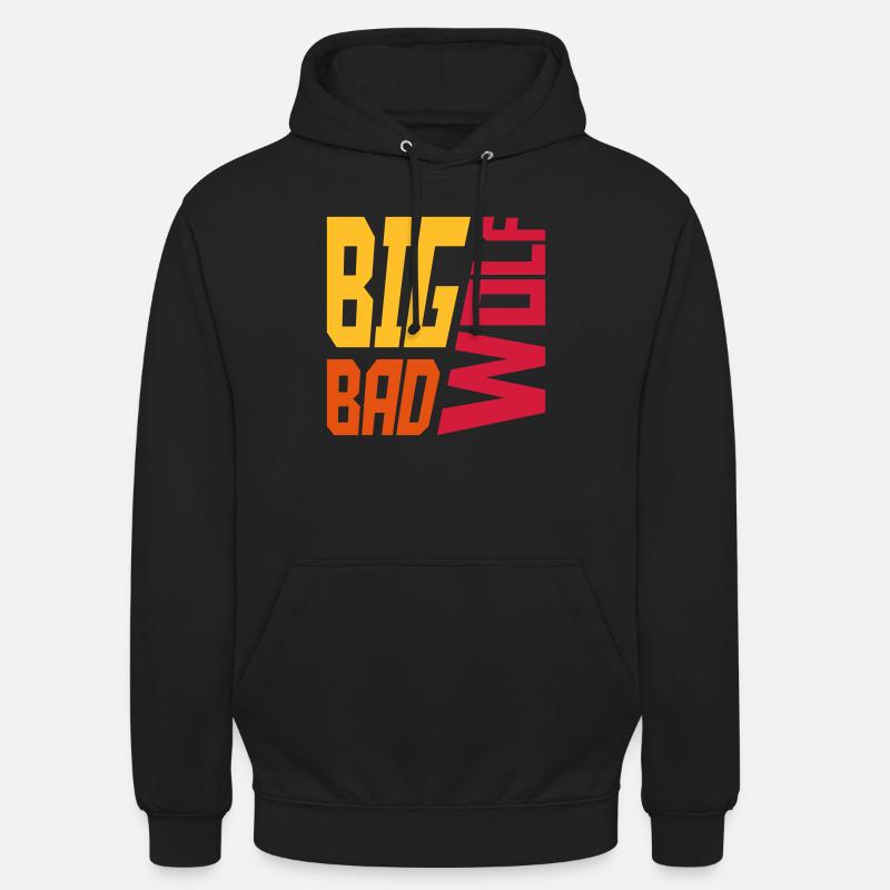 big bad wolf Zitat - Unisex Hoodie - Schwarz