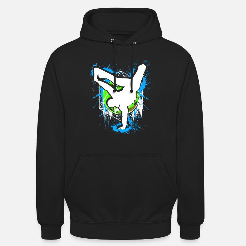 Breakdance - Breakdancer - Breakdancing - BBoy - Felpa con cappuccio unisex - nero