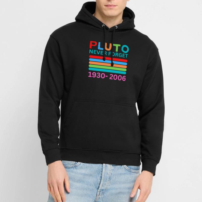 Pluto Never Forget Retro Space Science Pluto Desig Unisex Hoodie