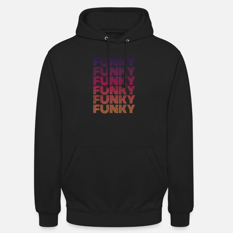 Funky Music Rétro - Sweat-shirt à capuche unisexe - noir