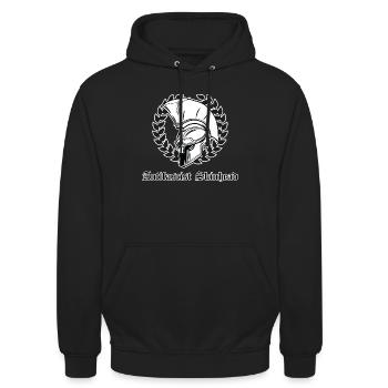 Antifascist Skinhead - Unisex Hoodie - Schwarz - Vorne - Alina (178cm) & Michal (187cm)
