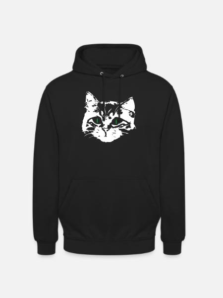 Face cat in love - Unisex Hoodie - black